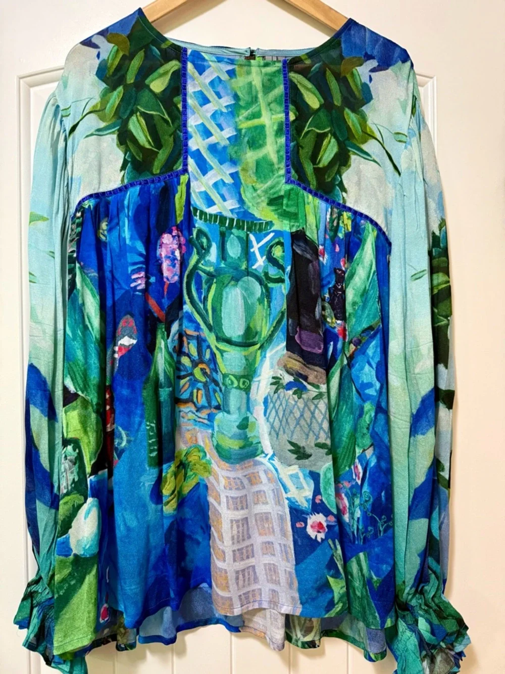 Anthropologie Bl^nk Miranda Peasant Blouse 2X - Picture 5 of 12